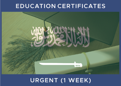 Saudi - Educational Certificate (1 Week)